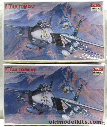 Academy 1/72 Grumman F-14 Tomcat - TWO Kits, 1679 plastic model kit